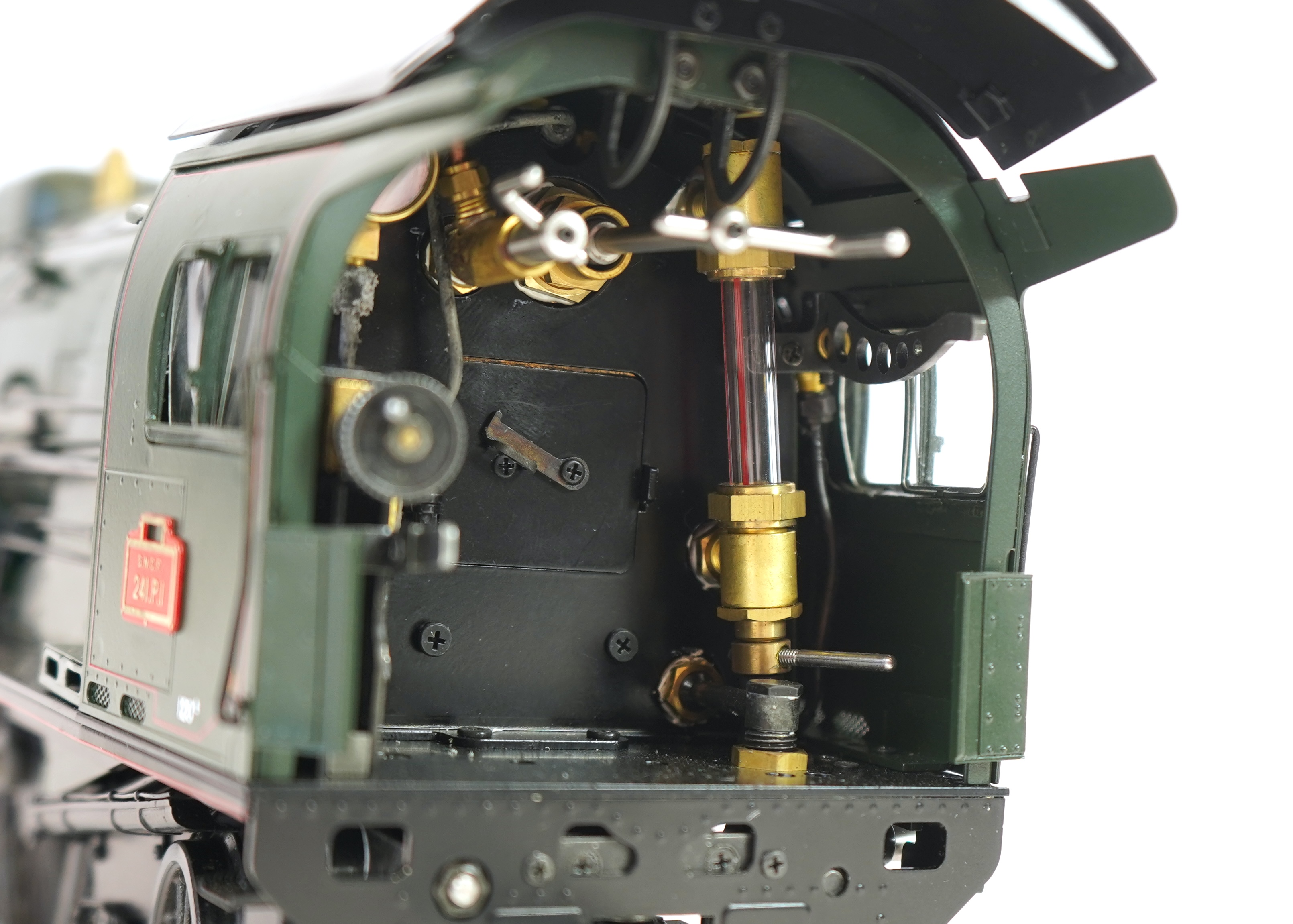 A Gauge One Aster Hobbies live steam French SNCF Class 241.P.1, 4-8-2 locomotive with bogie tender, the kit built version, spirit fired working four cylinder motion, with grate and tools for conversion to coal firing, as